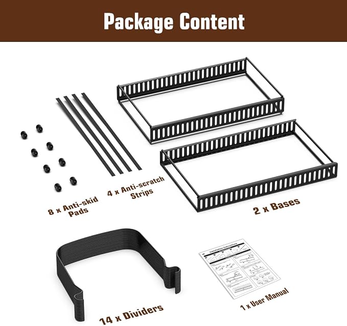 Housolution Cutting Board Organizer Rack, Expandable Baking Tray and Cookie - Image 7