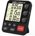 Digital Dual Kitchen Timer, 3 Channels Triple Countdown Timer by MOSTRUST