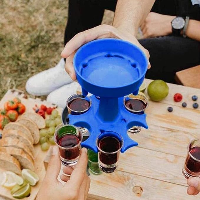 Shot Glasses Dispenser, 6 Way Shot Dispenser - Image 3