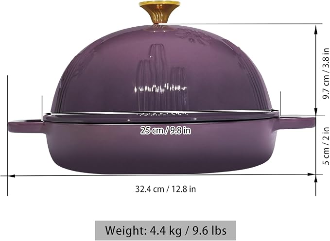 Flavehc Bread Oven Cast Iron Bread Dutch Oven - Image 5