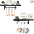 CHOEZON Wall-Mounted Pot Racks, Floating Shelves, Vintage Pot Hangers by Choezon