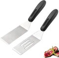 2-Pieces Small Metal Spatula Set, Mini Metal Spatulas by GZLT