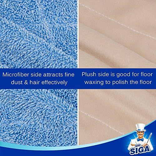 MR.SIGA Microfiber Mop Refills, Pack of 3