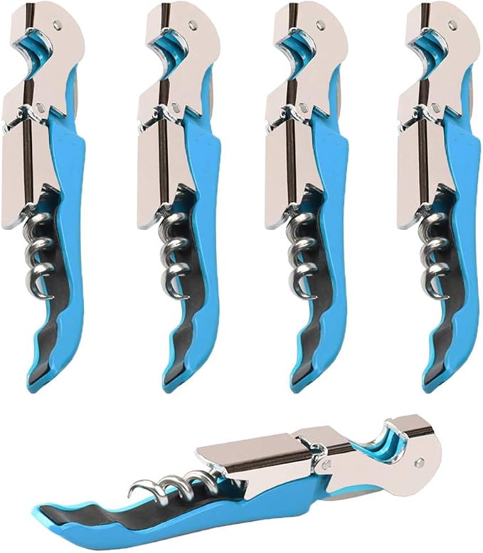 Professional Waiter Corkscrew Wine Openers Set, Heavy Duty Stainless Steel by Kit-Home