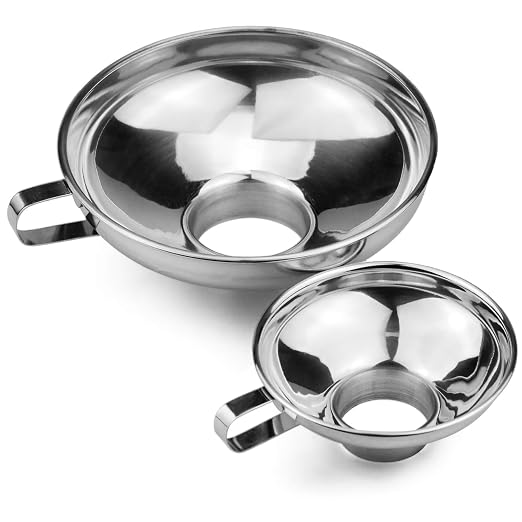 Stainless Steel Food Canning Funnels by Unknown