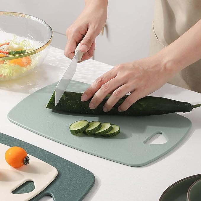 Cutting Boards for Kitchen, Plastic Cutting Board Set of 3, Thick Chopping - Image 6