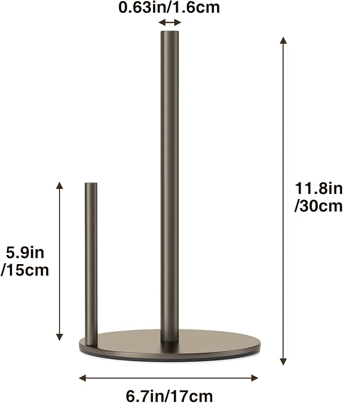 Bronze Kitchen Paper Holder, Oil Rubbed Bronze Paper Towel Holder, Kitchen Roll - Image 6