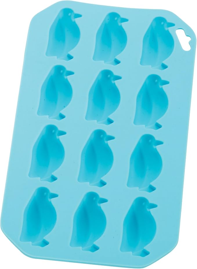 HIC Kitchen Silicone Penguin Ice Tray, Makes 12 Penguins by HIC