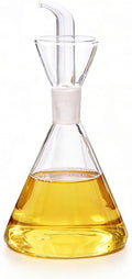 ELETON Conical Borosilicate Glass Olive Oil Dispenser – Non Drip Oil Bottle by ELETON