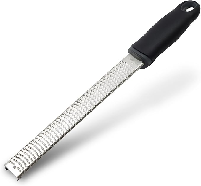 Lemon Zester, Stainless Steel Kitchen Cheese Grater, Plastic Cover Ergonomic by ALLWIN-HOUSEWARE