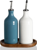 Sweejar Ceramic Olive Oil Dispenser Bottle Set, Opaque Oil Cruet Protects to by Sweejarco1949
