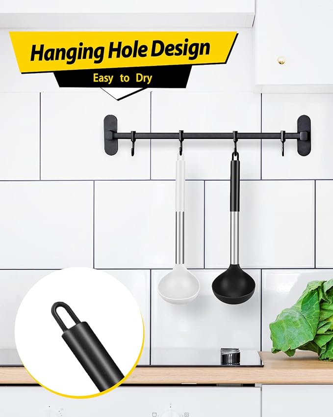 Pack of 2 Ladle Spoon, Silicone Large Spoon - Image 6