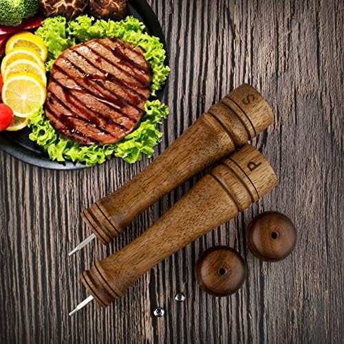 XWXO Wood Salt and Pepper Grinder Set, 10 Inch