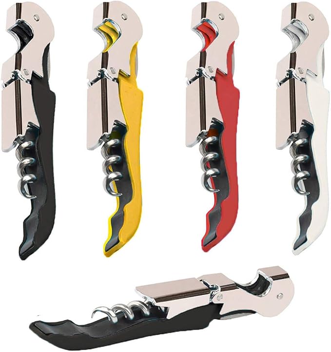 Professional Waiter Corkscrew Wine Openers Set, Heavy Duty Stainless Steel by Kit-Home