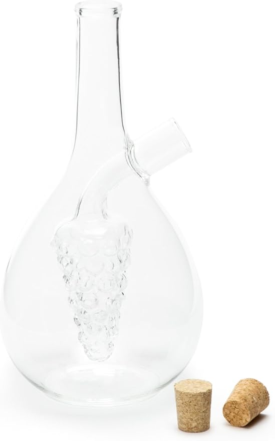 Fox Run Grape Motif Oil and Vinegar Cruet Dispenser Bottle - Image 5