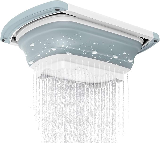 Qimh Collapsible Colander | Over The Sink Silicone Kitchen Strainers and - Image 5