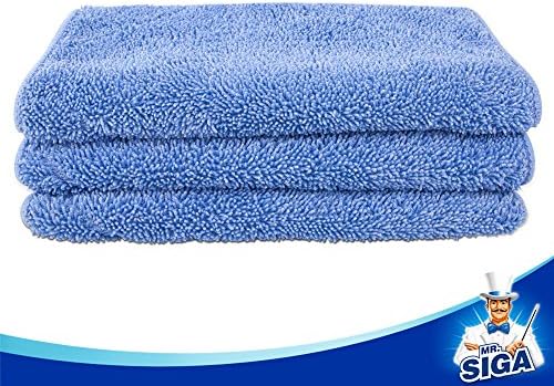 MR.SIGA Microfiber Mop Refills, Pack of 3