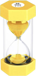 30 Minute Hourglass Sand Timer, Unbreakable Hexagon Sand Clock 30 Min, Reloj De by YLTIMER