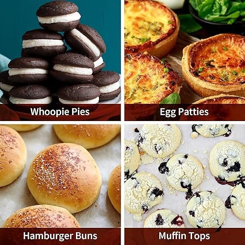Silicone Muffin Top Pans, 2 Pack Non-stick 3" Whoopie Pie Baking Pan