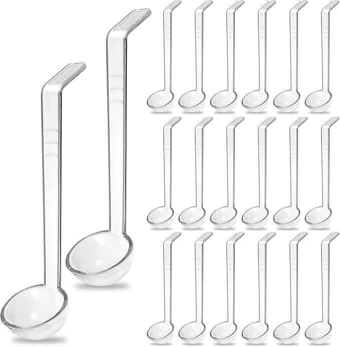 20 PCS 1 oz Plastic Soup Ladle by Unknown