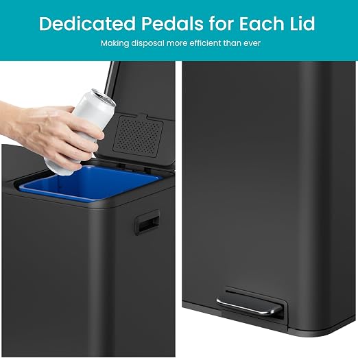 Home Zone Living 16 Gallon Kitchen Trash Can - Image 3