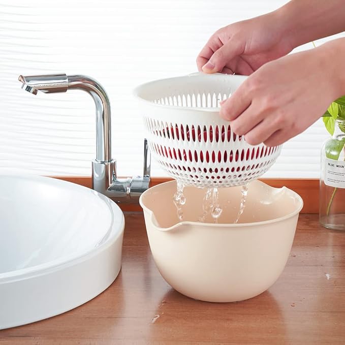 2 in 1 Kitchen Colander Set - Image 3
