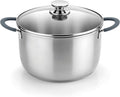 BRA COOKWARE Master Stainless Steel Stock Pot w/Glass Lid | 9.5 Inch 4 Quart by BRACookware