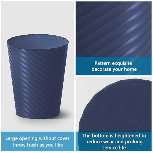 Lysam Bathroom Trash Can, 3 Pack 1.8 Gallons Small Trash Can - Image 4