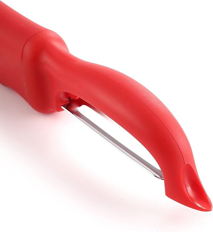 Spring Chef Professional Red Swivel Vegetable Peeler - Image 9