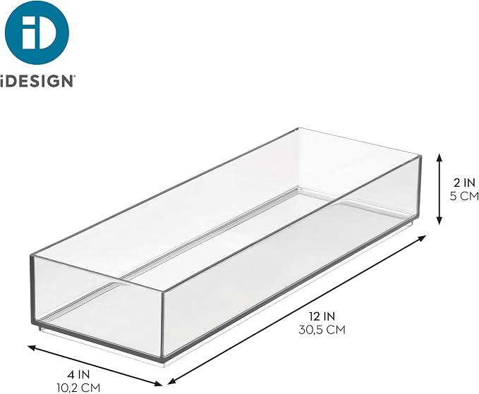 iDesign Clarity Drawer, Kitchen and Bathroom Organization Silverware, Large-Set - Image 3
