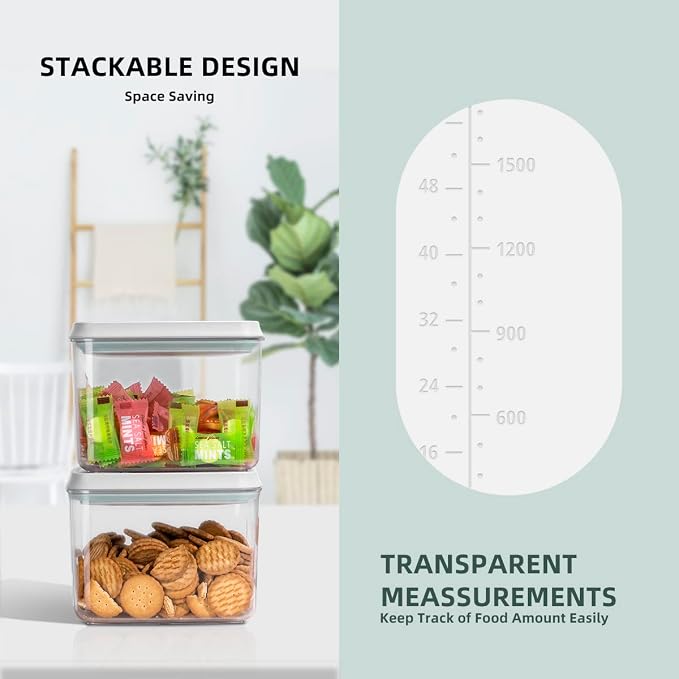 8-Piece Set of Pop Airtight Food Storage Containers - Image 3