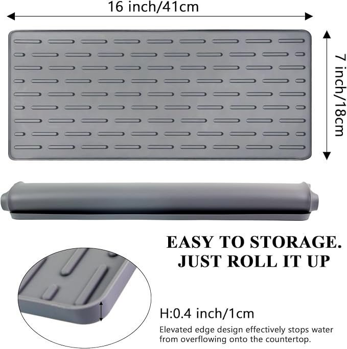 Silicone Coffee Mat, Eco-friendly, Hygienic Drying Pad, Leak-Proof and Non-Slip - Image 2