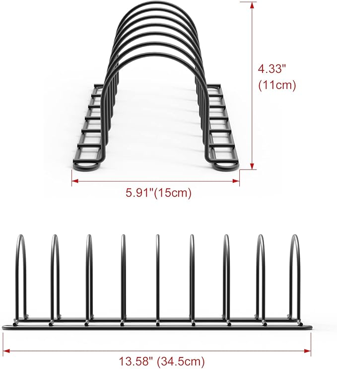 JAQ Baking Sheets Organizer, 13.5" Kitchenware Dividers Holder - Image 4