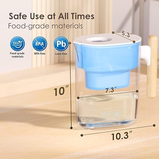 Waterdrop PT-04B 10-Cup Water Filter Pitcher - Image 8
