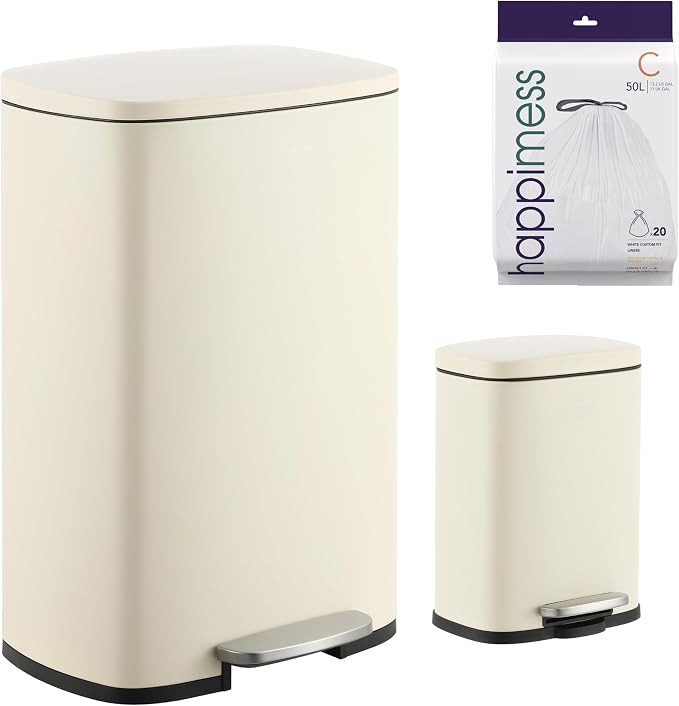 happimess HPM1006F Connor Rectangular 13-Gallon Trash Can by Happimess