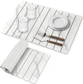 Large Stone Dish Drying Mats for Kitchen Counter, Fast Drying Collapsible Dish by tdcokhe