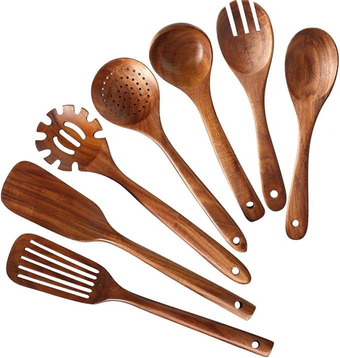 Wooden Kitchen Utensils set by NAYAHOSE