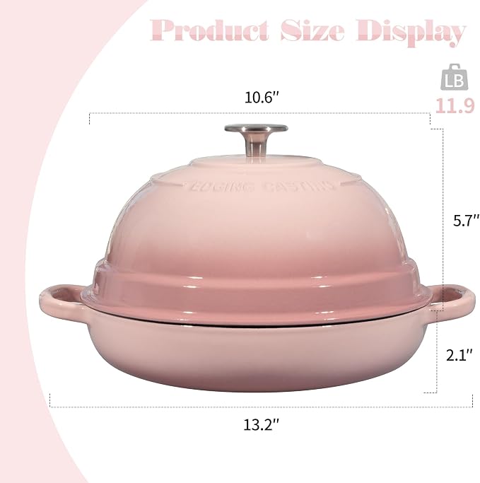 EDGING CASTING Enameled Cast Iron Dutch Oven Pot - Image 3