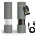 LARS NYSØM Electric Salt and Pepper Grinder Set I Automatic Salt and Pepper by LN