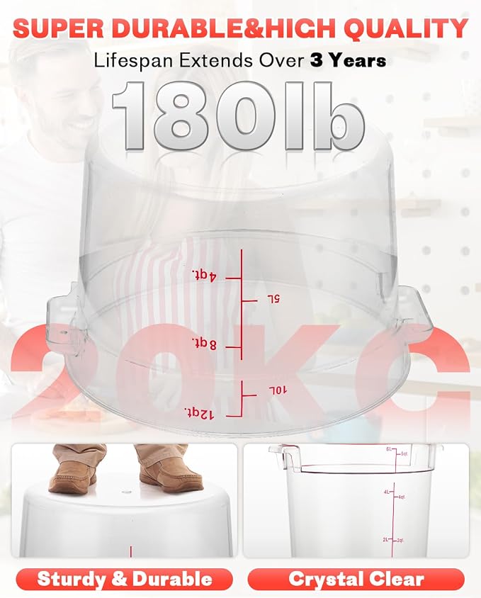 6QT NSF Round Food Storage Containers - Image 6