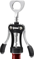 IPOW Wine Opener, Zinc Alloy Wine Bottle Opener, Wing Corkscrew Heavy Duty by IPOW