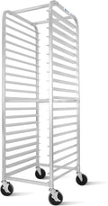 BIEAMA 20-Tier Sheet Pan Rack, NSF Bun Pan Rack, Aluminum Bakery Rack, Home by BIEAMA