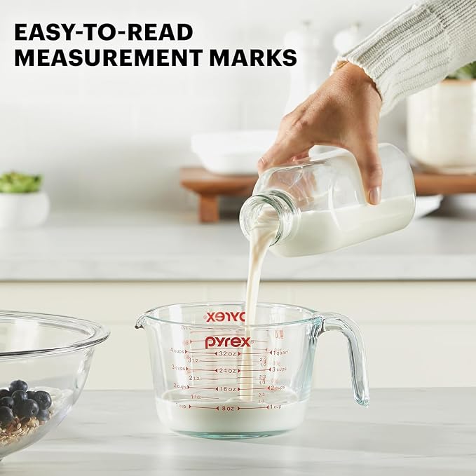 Pyrex Essentials Glass Measuring Cups Set, Measuring Cups - Image 3