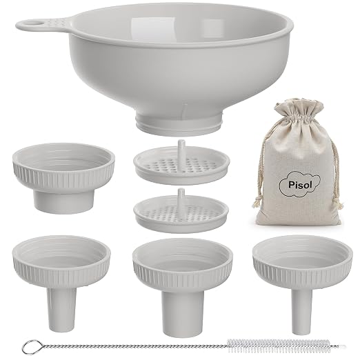 Pisol Wide Mouth Versatile Funnel, Canning Funnels by Pisol