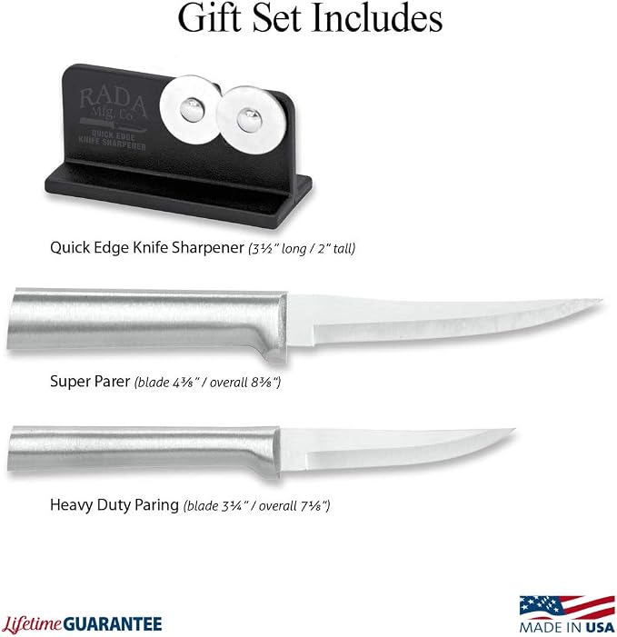 Rada Cutlery Paring Plus Sharpener Gift Set - Image 2