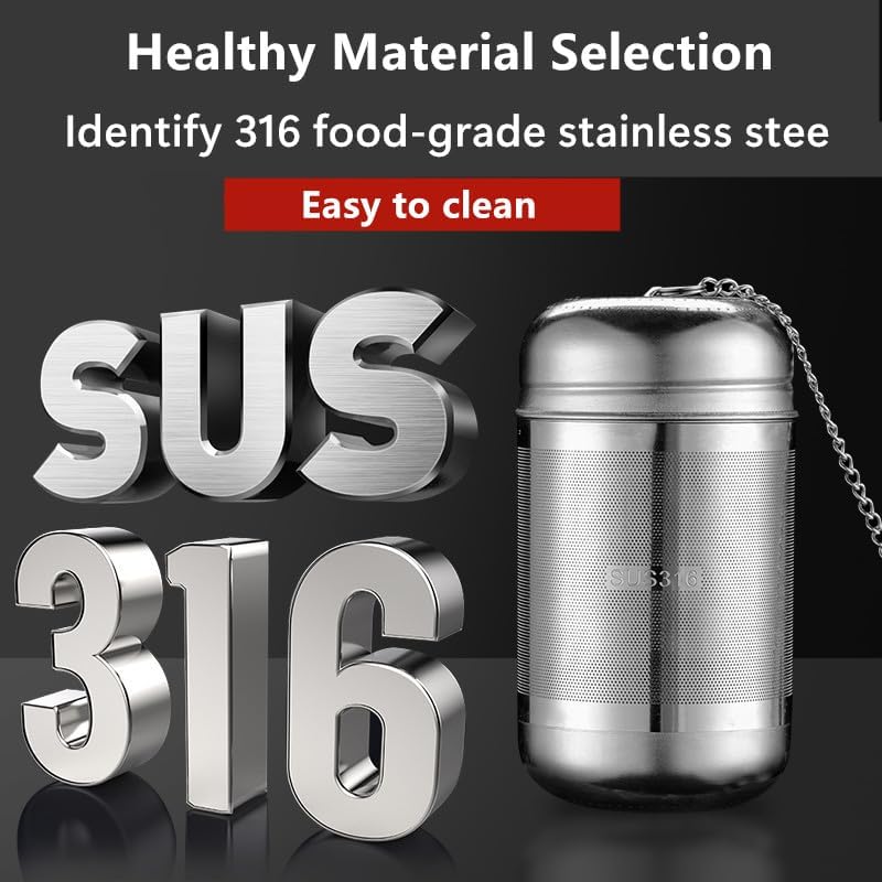2 Pack Tea Strainers with chain for Loose Tea Sets,Universal Extra