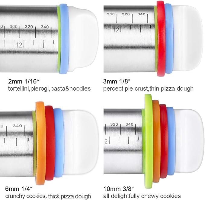 Rolling Pin and Pastry Baking Mat Set, Rolling Pins - Image 2