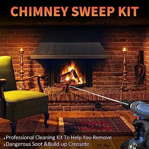 Sealegend 30FT Chimney Sweep Kit with 9 Rods