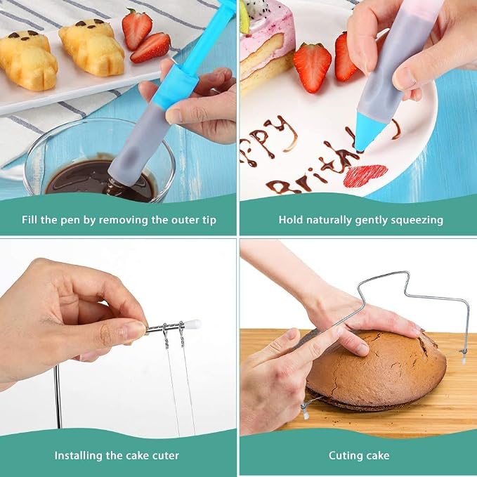 Cake Decorating Supplies Kit, Russian Piping Tips Set, Cake Baking Supplies - Image 4