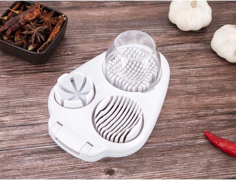 3 in 1 Egg Slicer for Kitchen – Multi-Functional Strawberry Banana